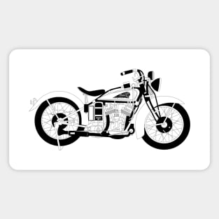 Indian Scout Black Outline Magnet